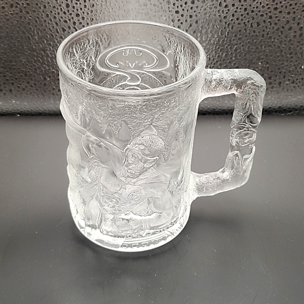 Vintage 1995 McDonald's Batman Forever Robin Clear Mug